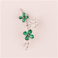 Brooch Ultima Edizione Woman in Silver SA00336-VERDE